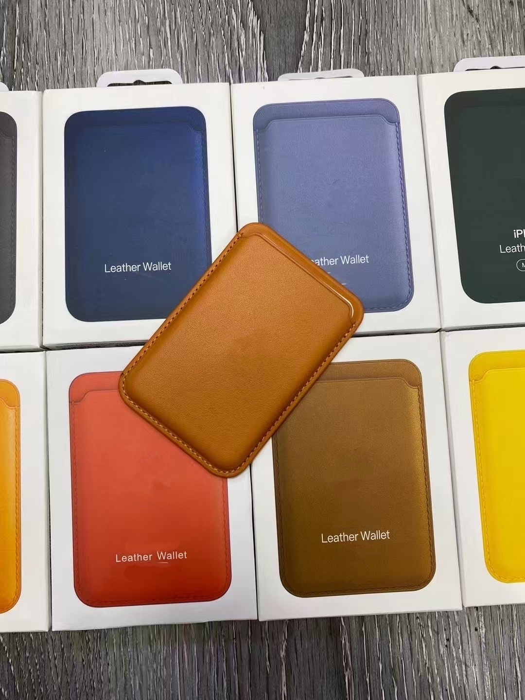 Leather Wallet Card Holder Phone Cover - Dompet Kartu Kulit Penutup Ponsel Tempat