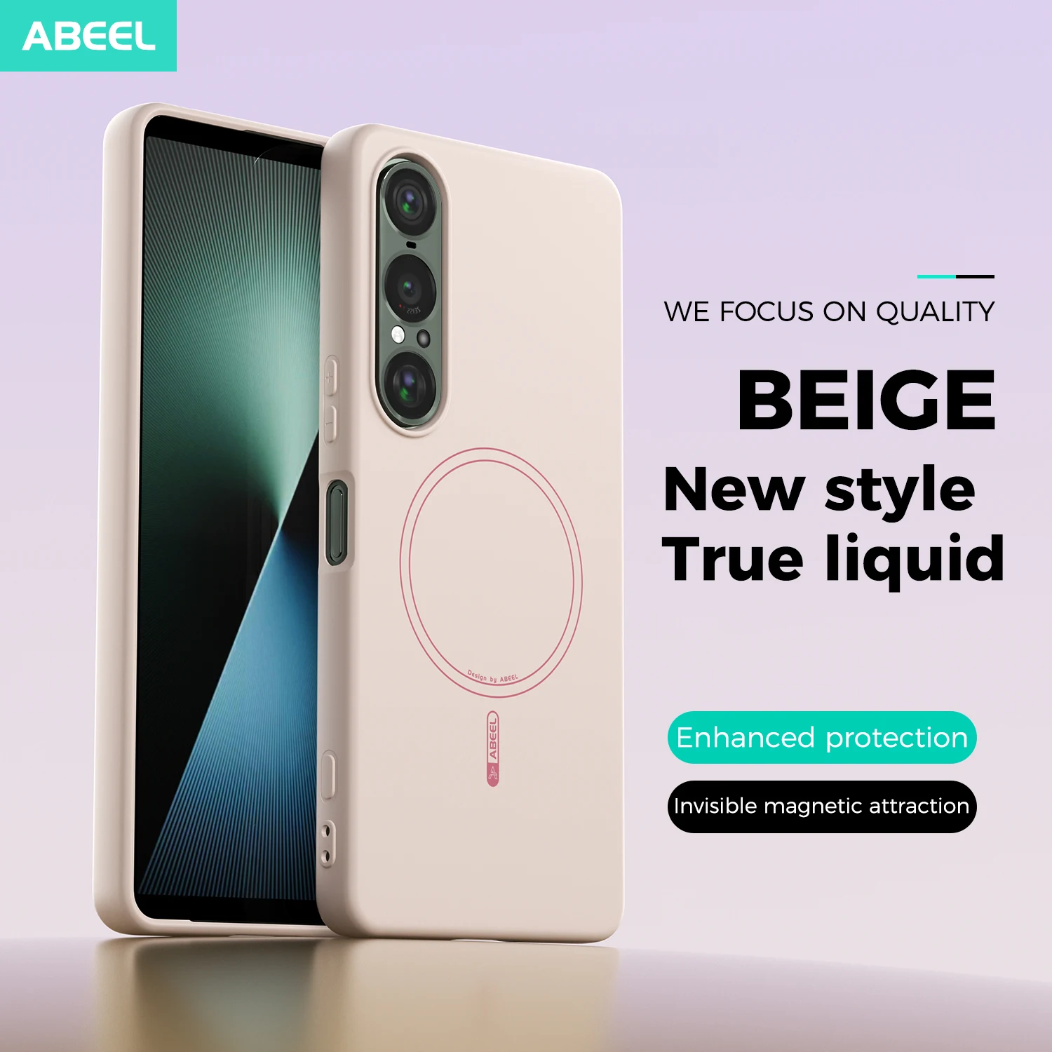 Liquid Silicone Magnetic Phone Case - Casing Ponsel Magnetik untuk Sony Xperia
