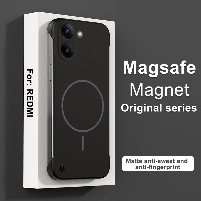 Ultra Thin Frameless Phone Cover - Casing Ponsel Tanpa Bingkai Magnetik untuk