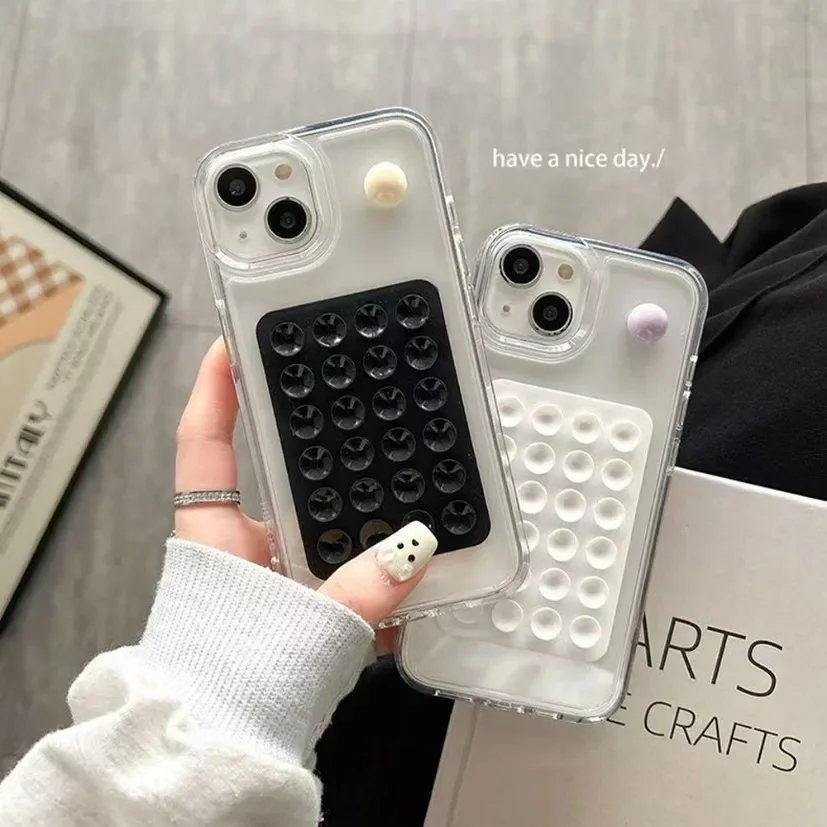 Phone Cases - Alas Dudukan Ponsel Silikon Persegi dengan