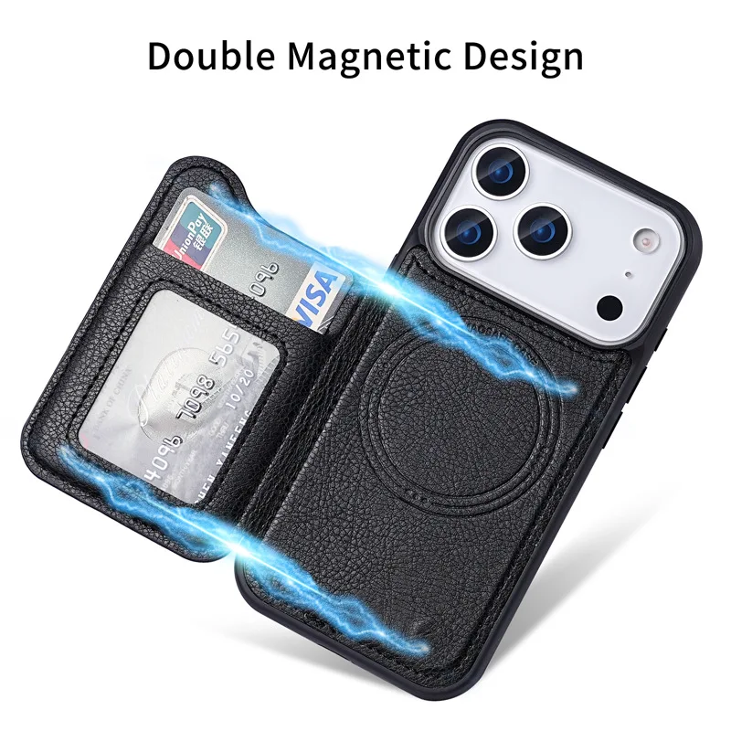 Casing Ponsel Dompet Kartu Kul - Leather Wallet Card Holder Phone Cover ulasan dan harga